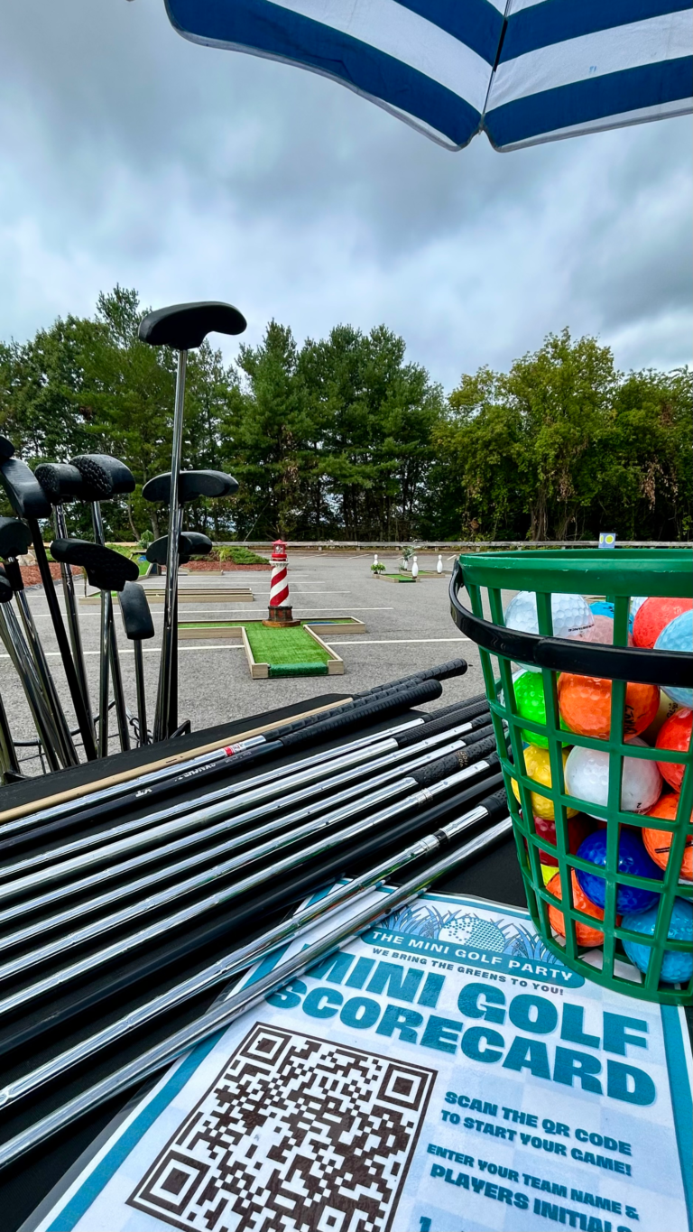 corporate mini golf course scorecard